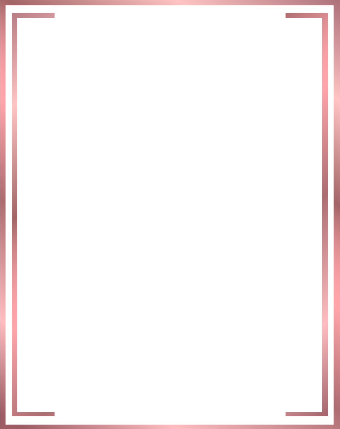 rose gold border frame